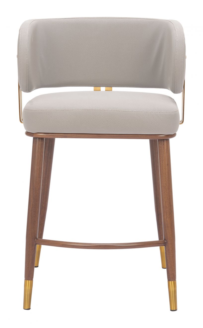 Brew Faux Leather Counter Stool