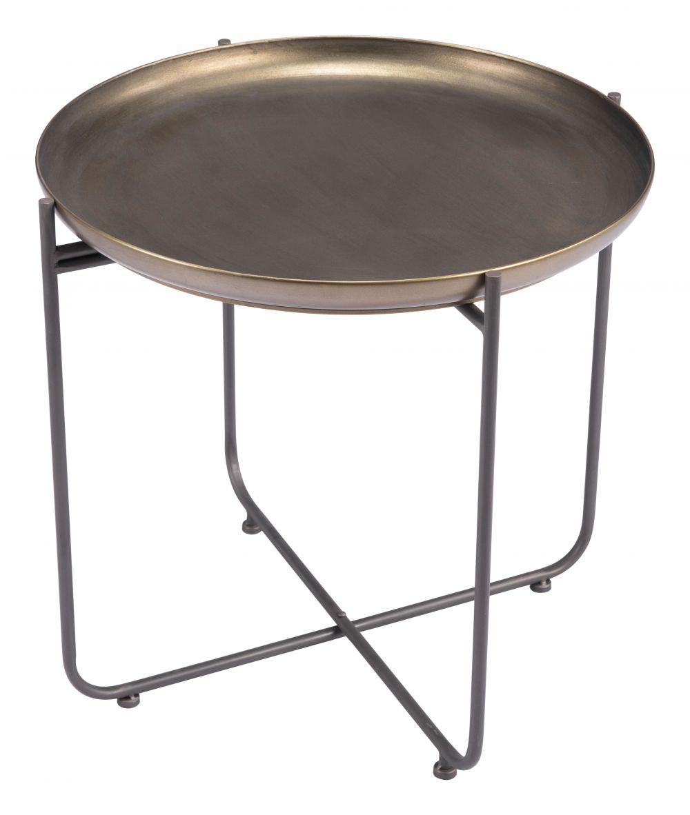 Bronson Painted Steel Round Side Table