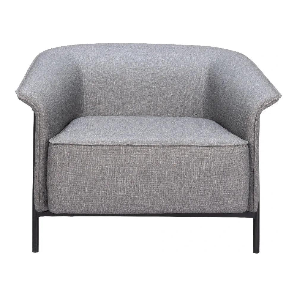 Burry Slate Gray Accent Arm Chair