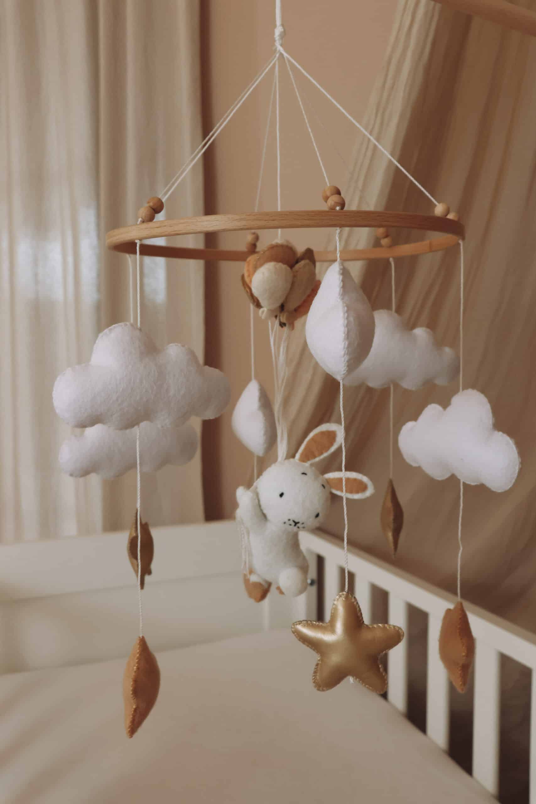 Handmade Bunny baby mobile-10