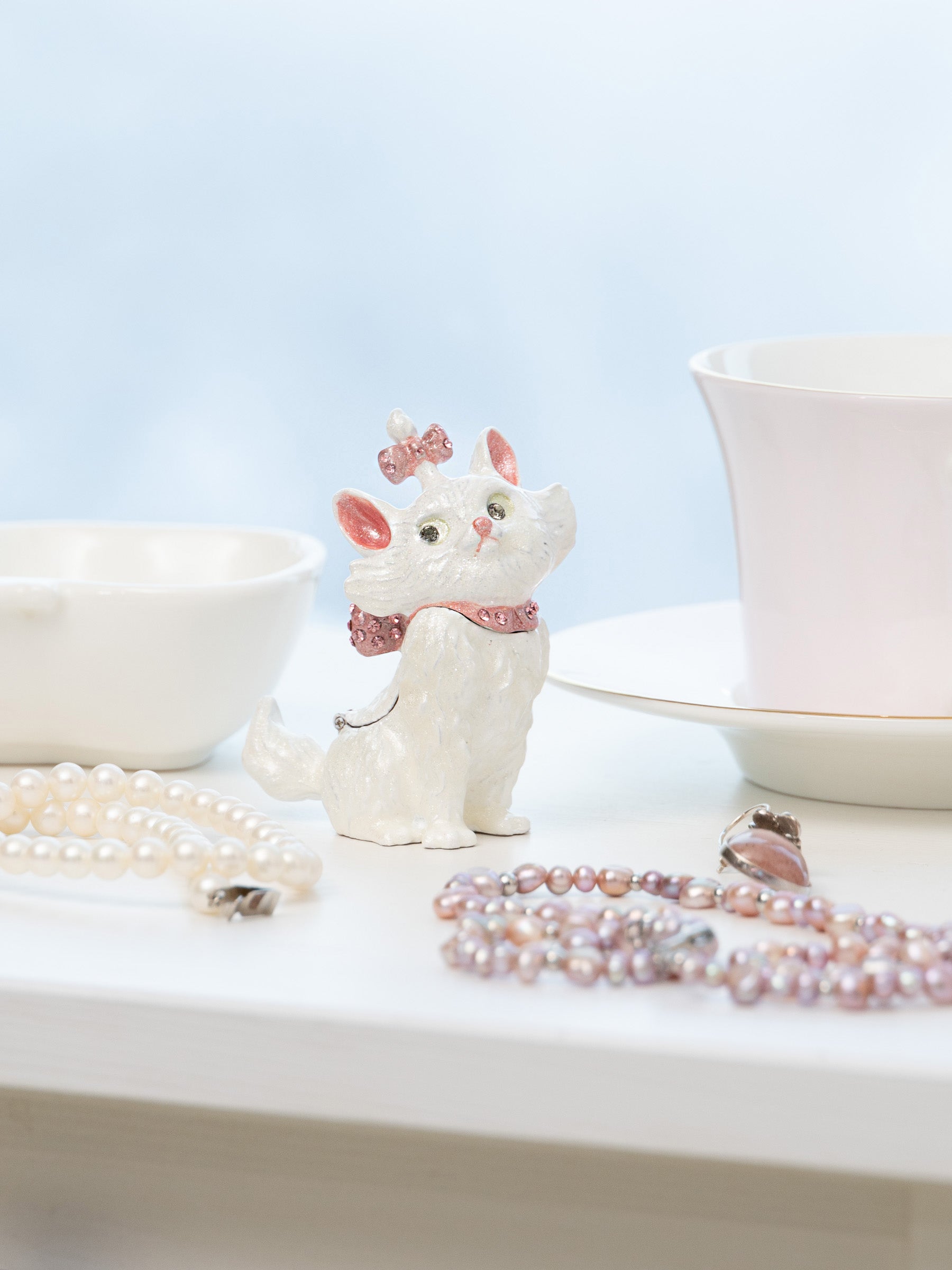 Marie From Aristocats White and Pink Cat-1