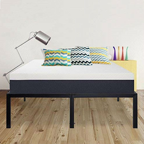 California King Heavy Duty 18-inch High Rise Metal Platform Bed Frame-3