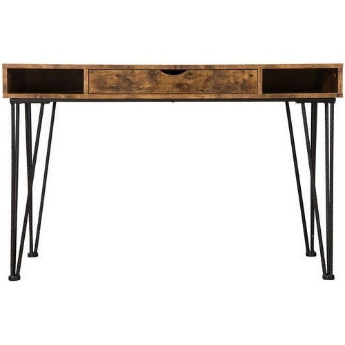 Farmhouse Rustic Home Office 1 Drawer Writing Desk-0