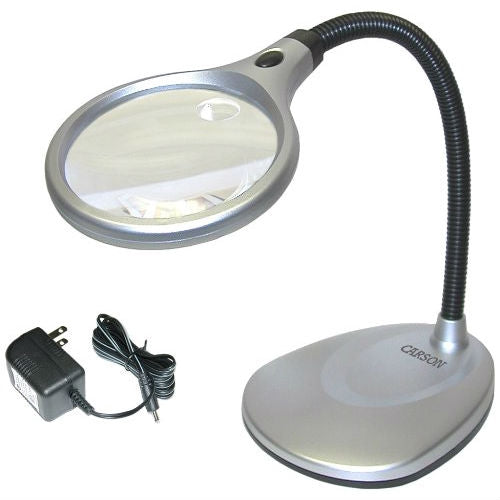 LED Illuminated 2X Magnifying Glass / Desk Lamp-0