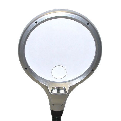 LED Illuminated 2X Magnifying Glass / Desk Lamp-2