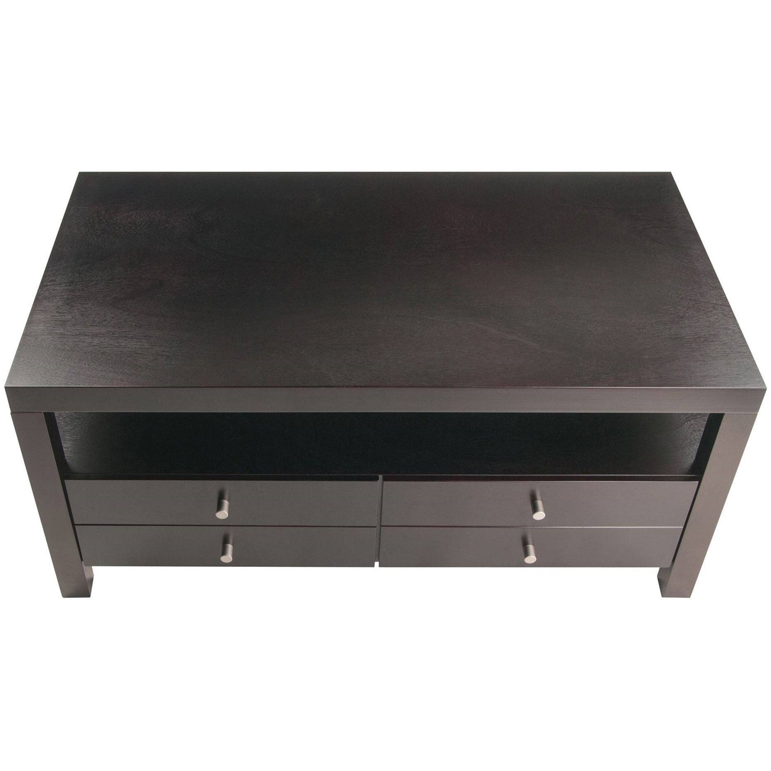 Modern Espresso 2 Drawer Coffee Table-1