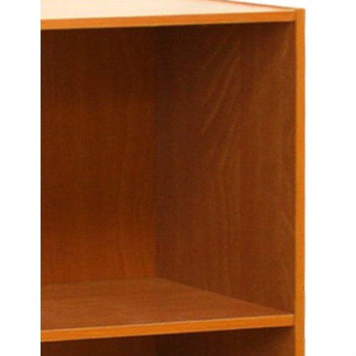 Modern 3-Shelf Bookcase in Light Cherry Wood Finish-3