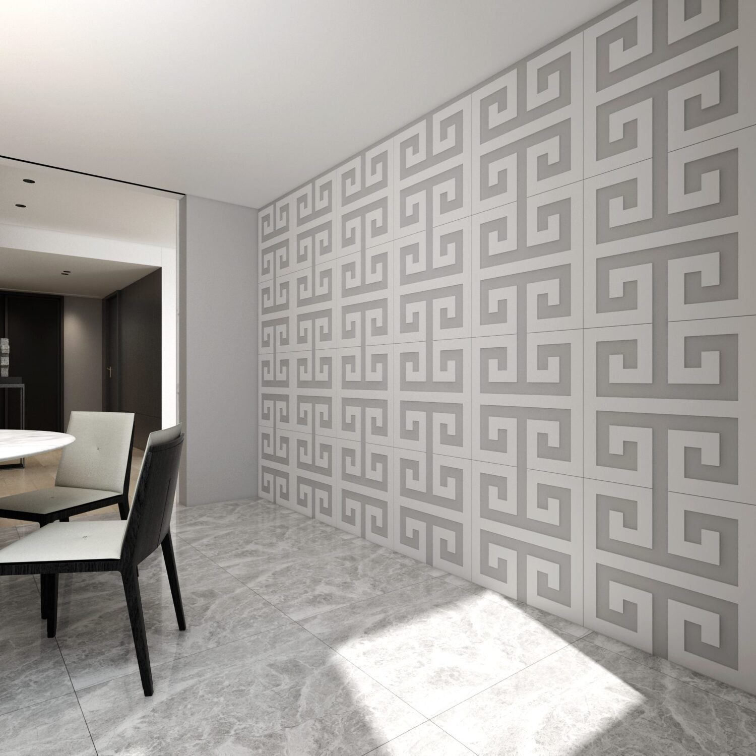 Greek Key 3D Wall Panels-1