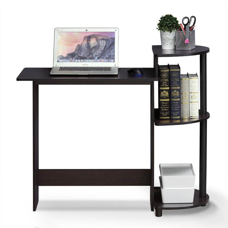 Contemporary Home Office Computer Desk in Black Finish-0