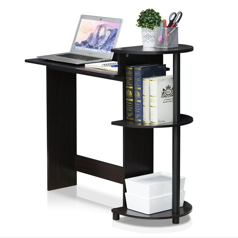 Contemporary Home Office Computer Desk in Black Finish-2