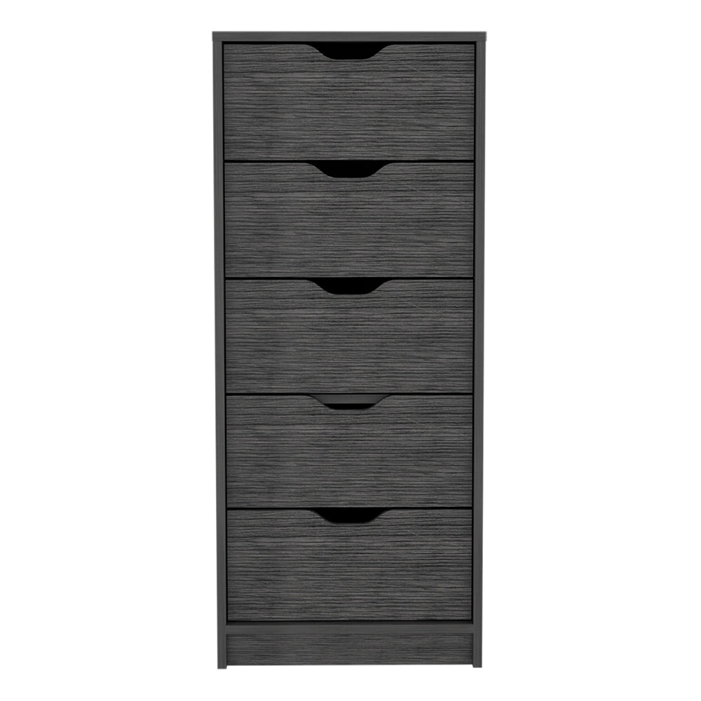 Kamran Dresser,Kamran, Five Drawer Narrows, Smokey Oak Finish-2