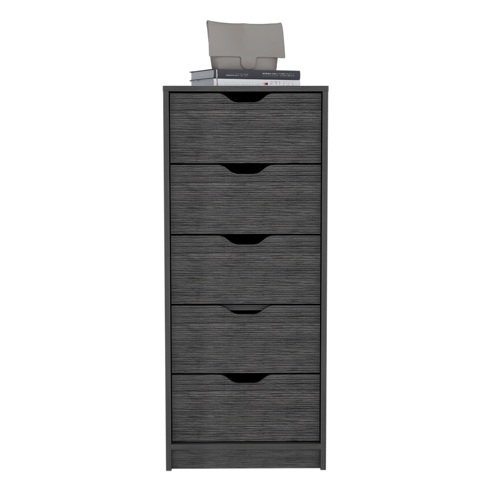 Kamran Dresser,Kamran, Five Drawer Narrows, Smokey Oak Finish-4