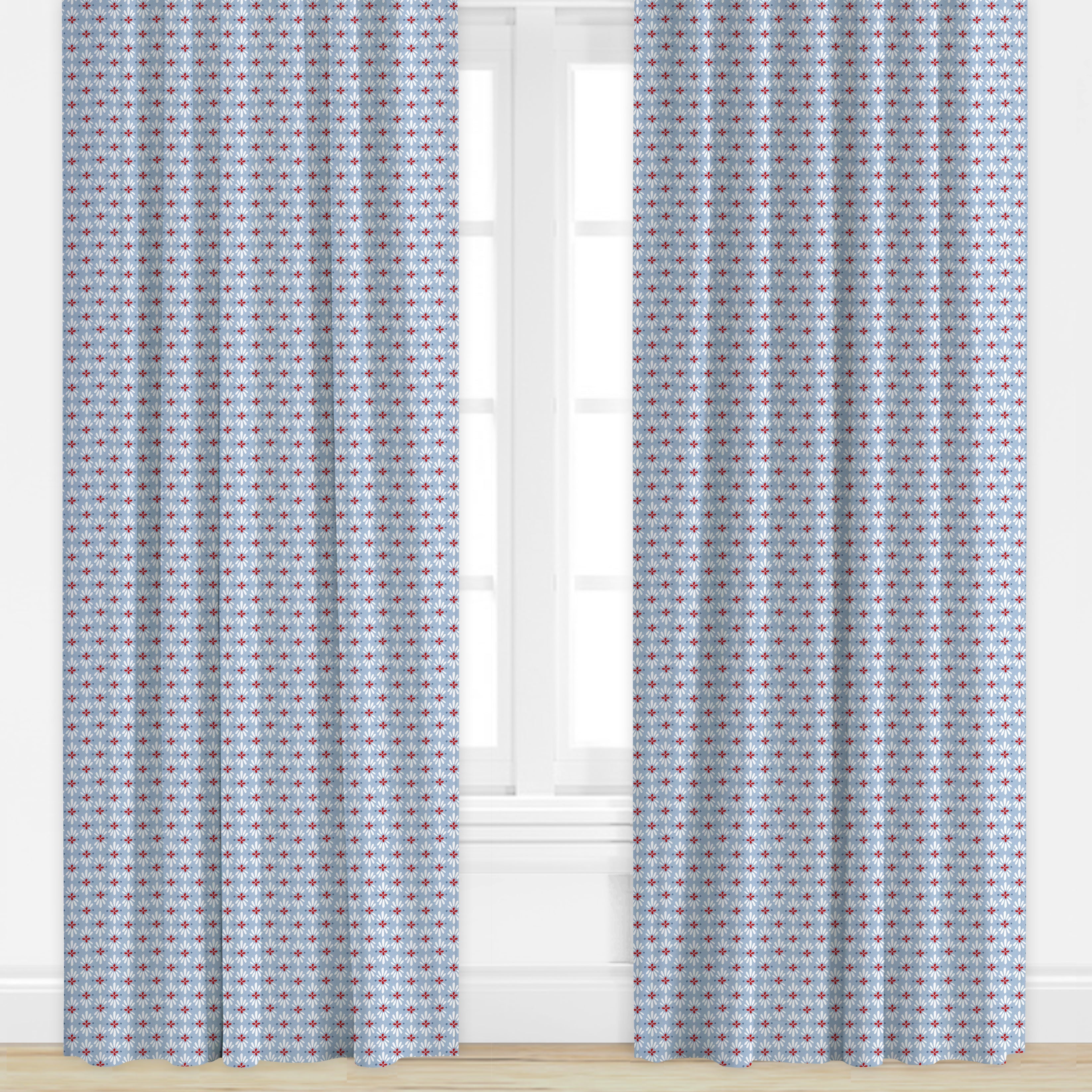 Betts in Light Blue Drapery Panel