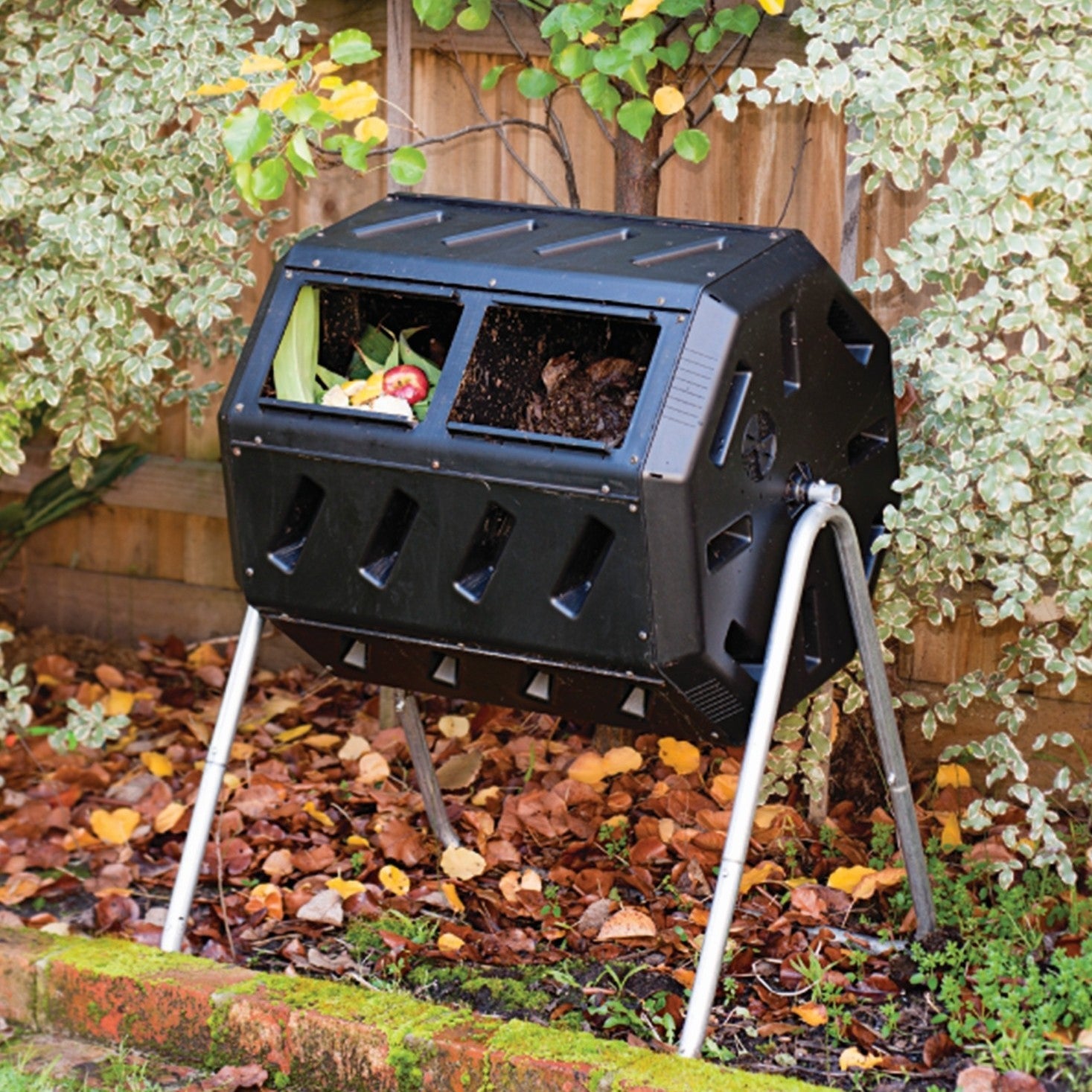 37-Gallon Tumbling Compost Bin Tumbler Composter - 5 Cu. Ft.-0