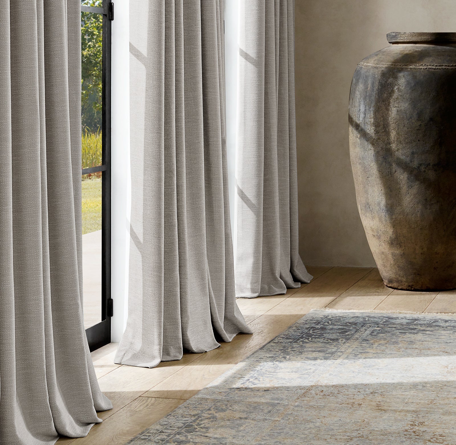 Custom Linen Pinch Pleat Curtains | OEKO-TEX | Single/Pair | Blackout/Lined | 20 Colours-1