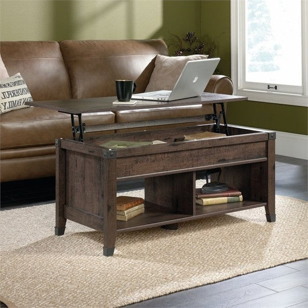 Dark Brown Lift-Top Multi Purpose Coffee Table-2