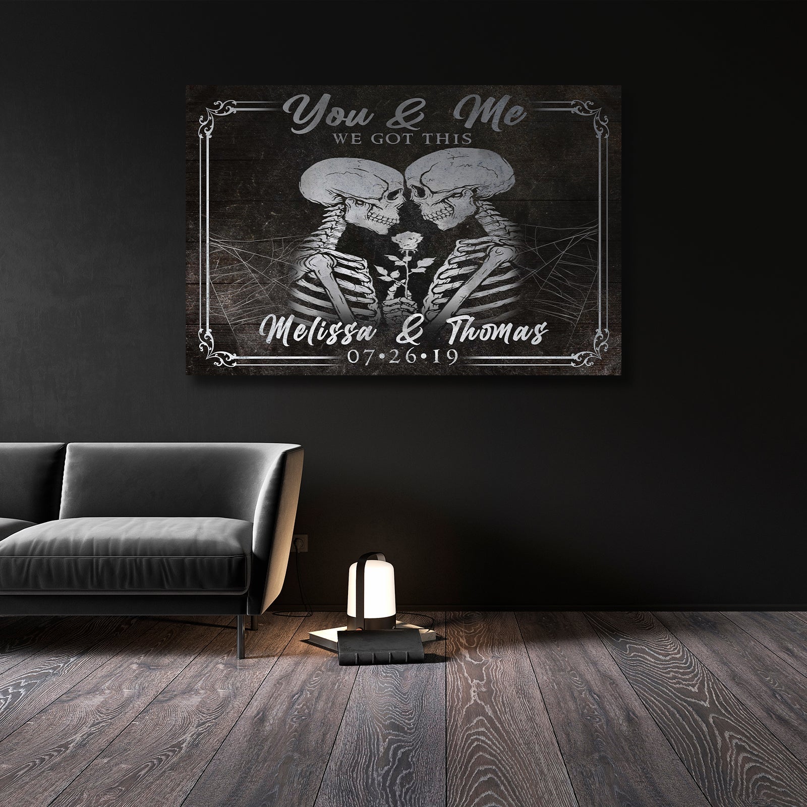 We Got This Skeleton Personalized Sign - Unique Anniversary Gift Idea