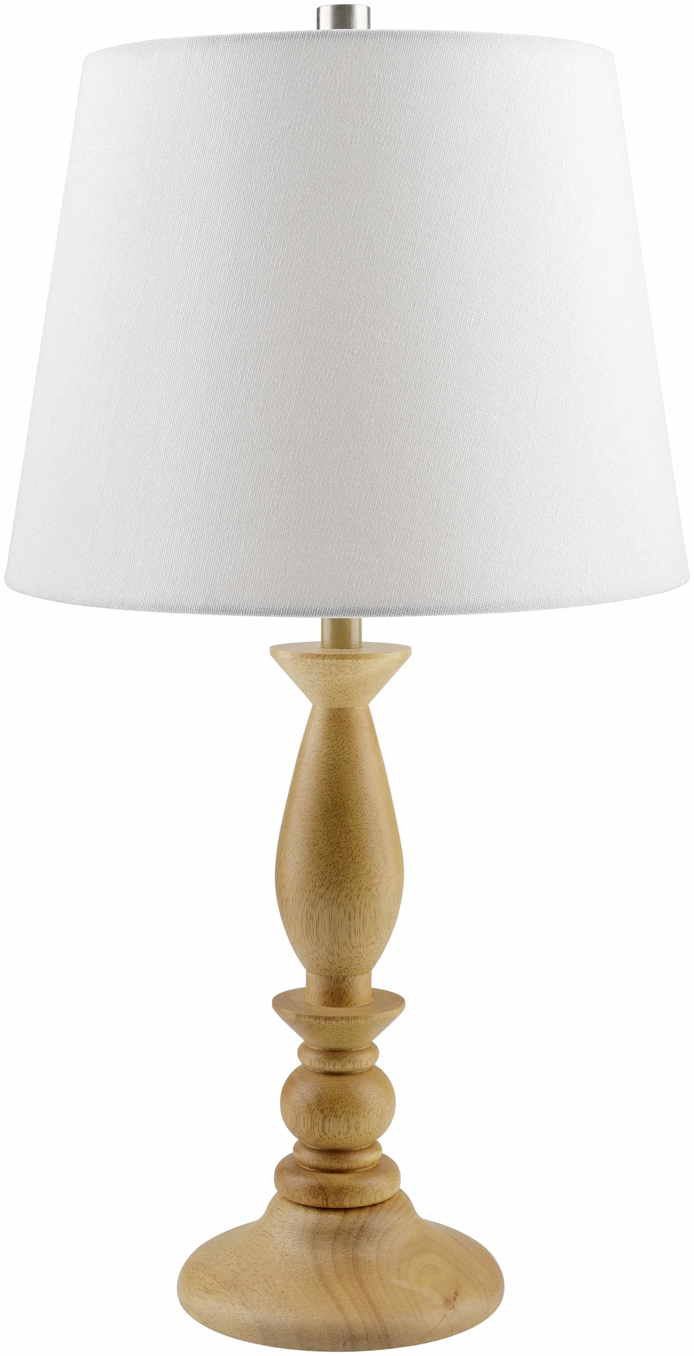 Utsunomiya Cream Wood Table Lamp - PRHOMZ