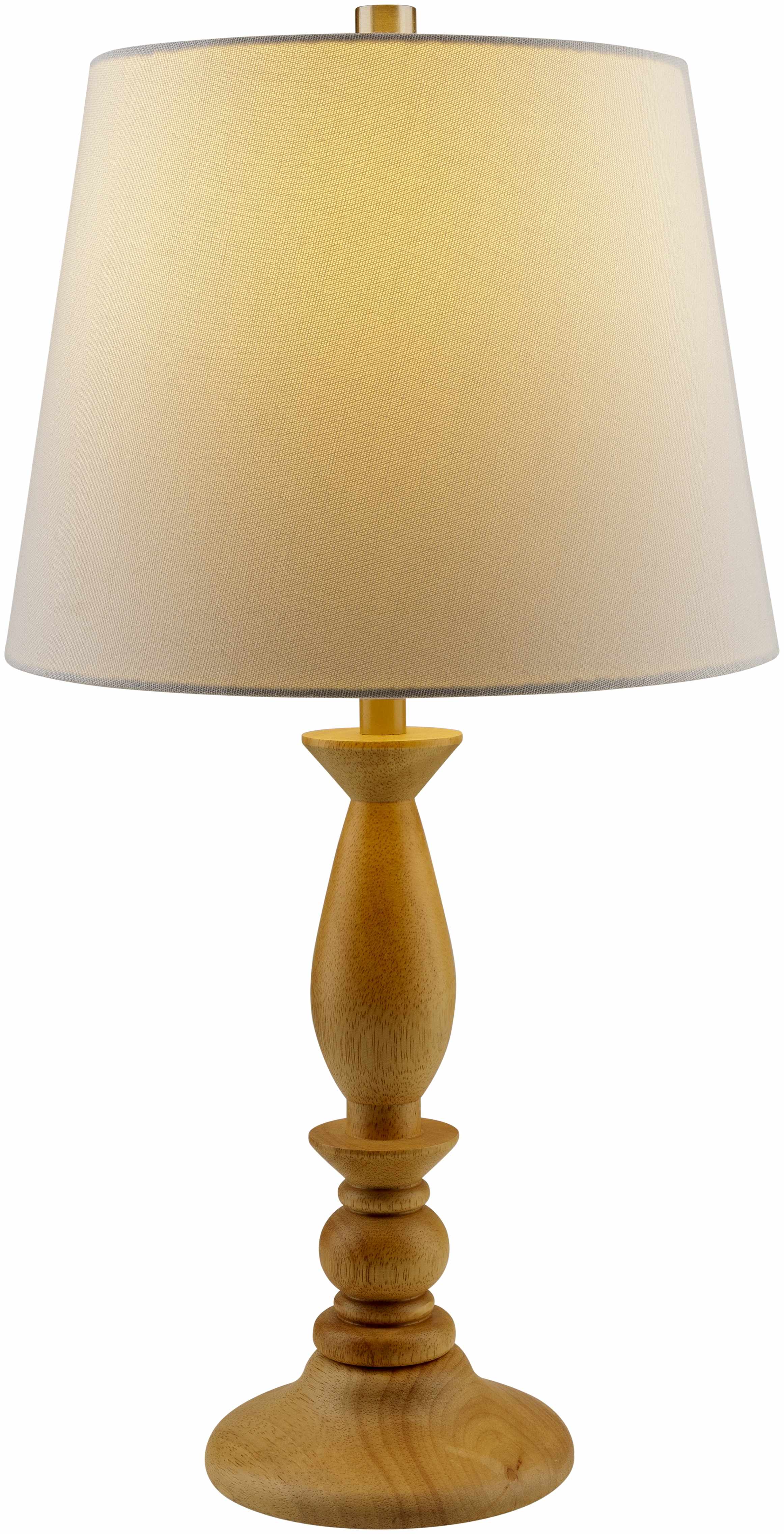 Utsunomiya Cream Wood Table Lamp-1