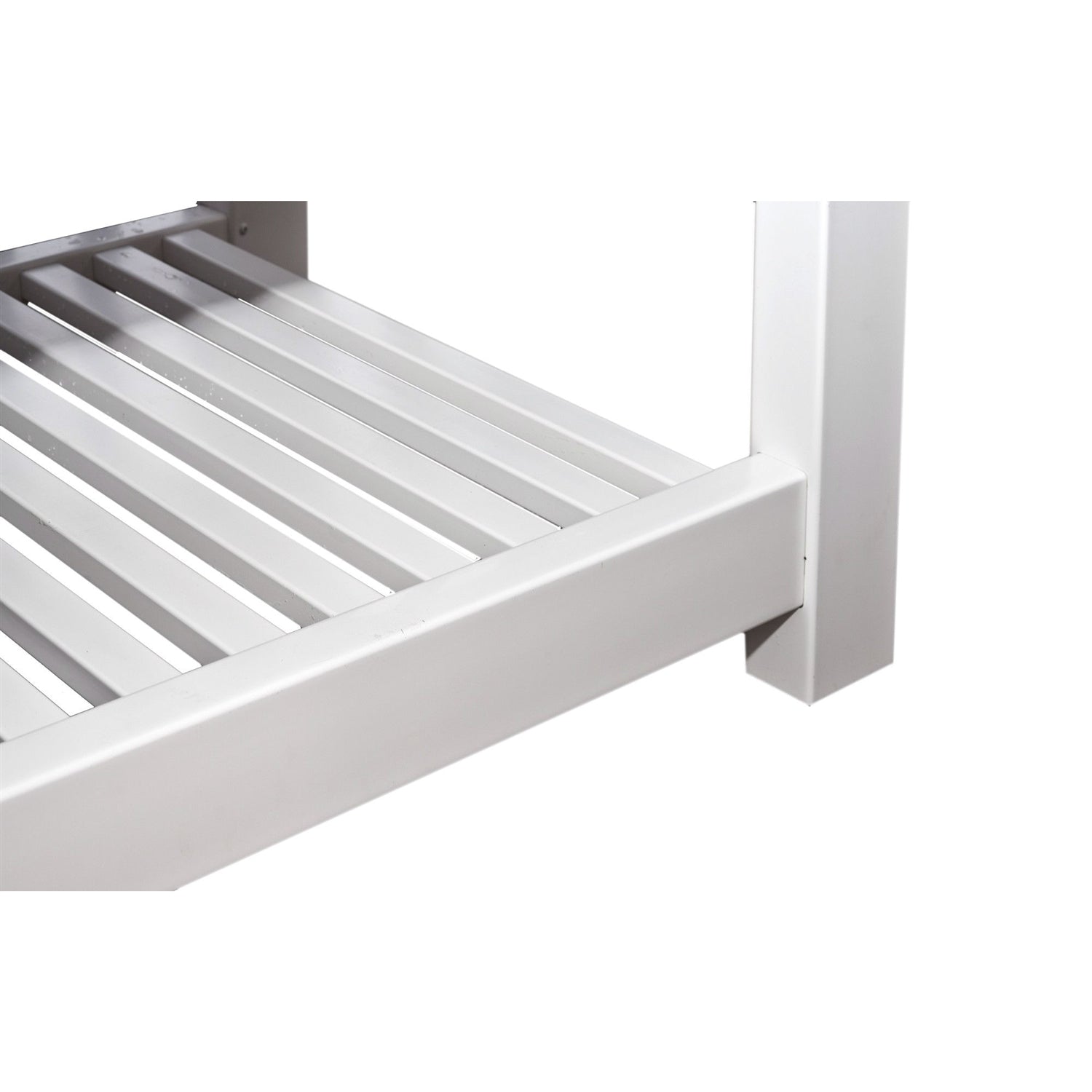 Elevated Planter Raised Grow Bed in White Vinyl-1