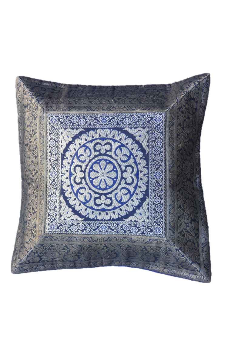 Brocade Silk decorative throw pillow case-4