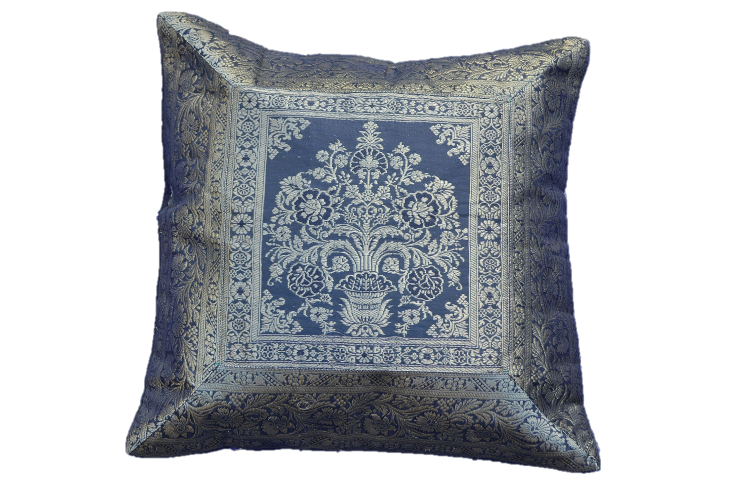 Brocade Silk decorative throw pillow case-6