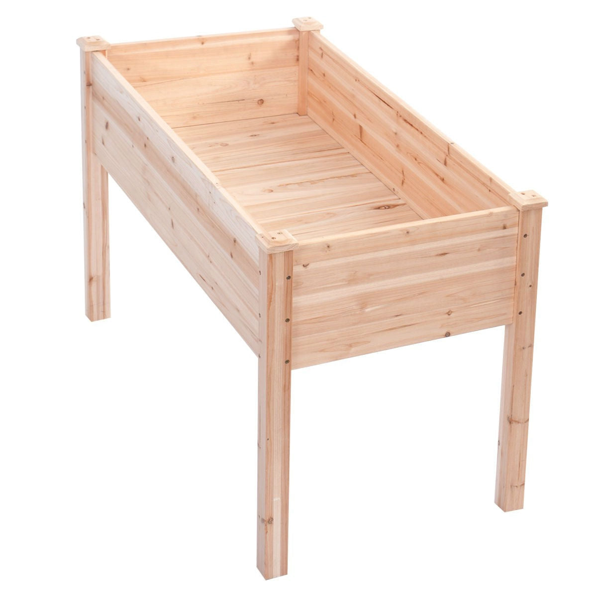 Solid Wood Cedar 30-inch High Raised Garden Bed Planter Box-3