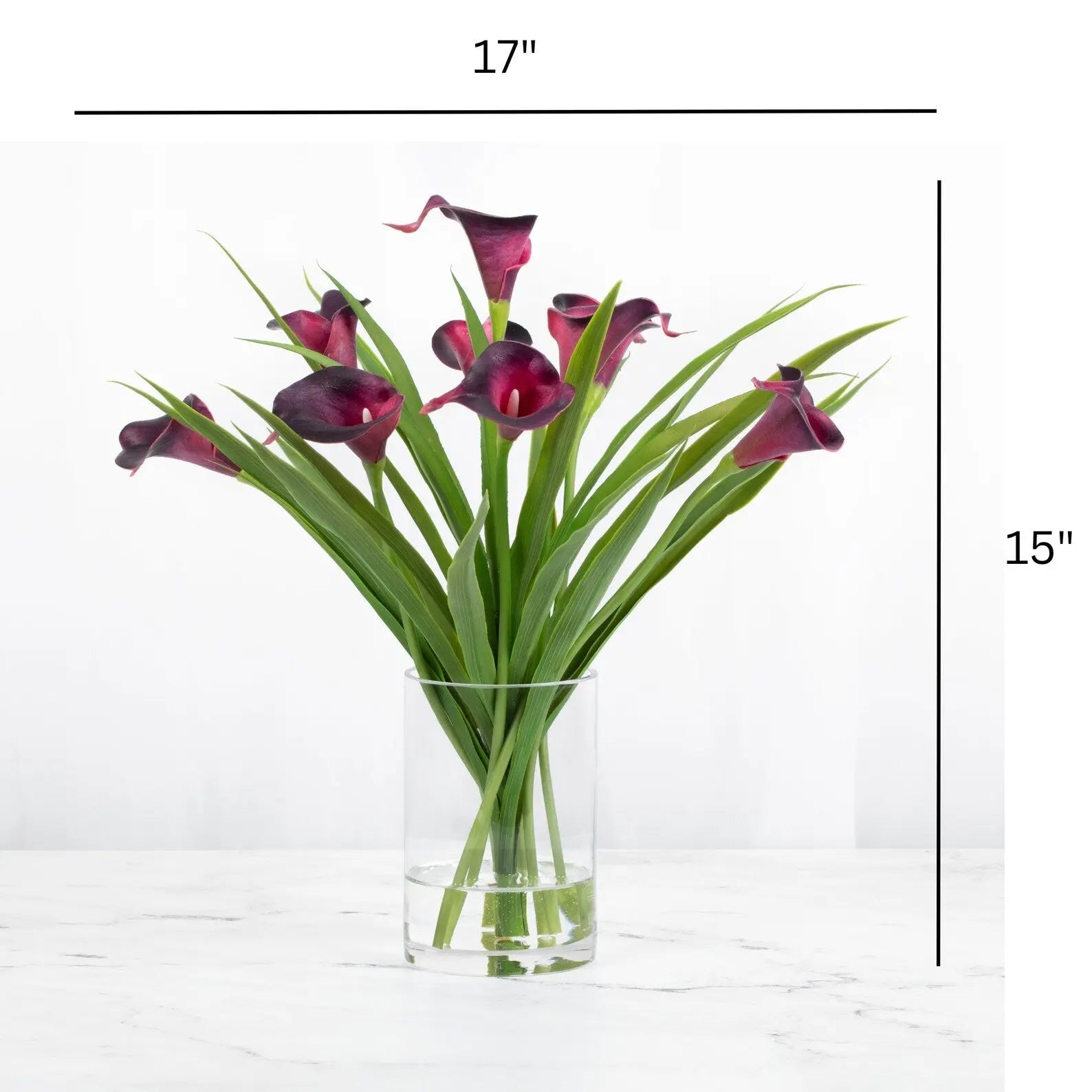 Calla Lilies Silk Flower Arrangement-1