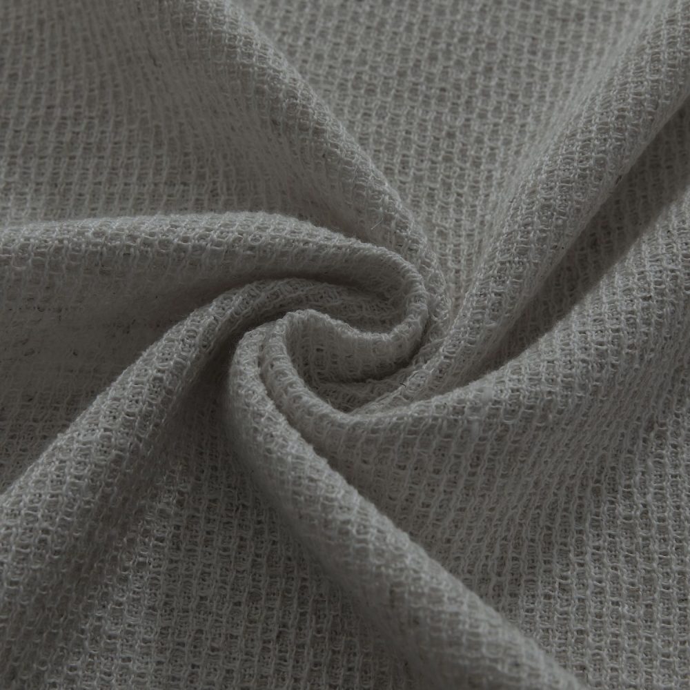 Carl Soft Linen Blend Crochet Textured Curtains