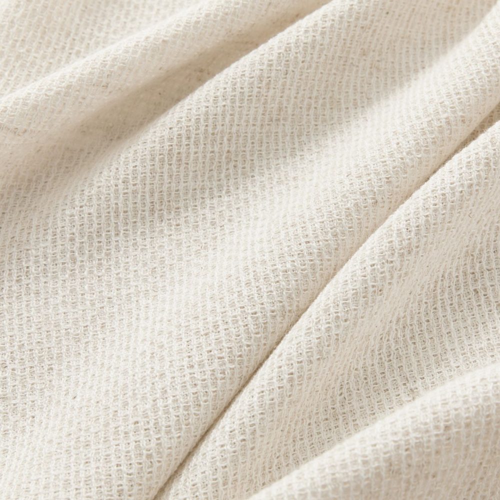 Carl Soft Linen Blend Crochet Textured Curtains