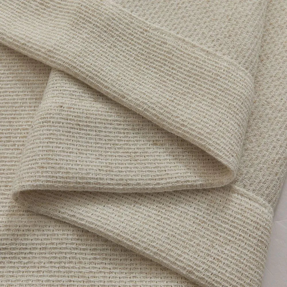 Carl Soft Linen Blend Crochet Textured Curtains
