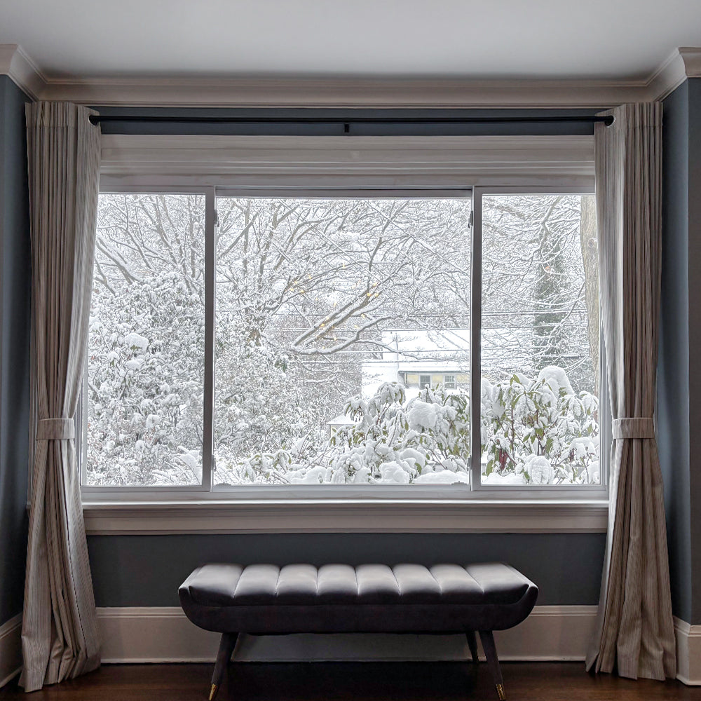 Casey Light Striped Cotton Custom Curtains