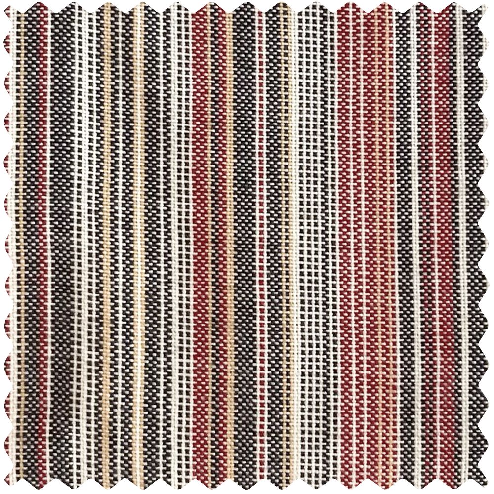 Casey Light Striped Cotton Custom Curtains