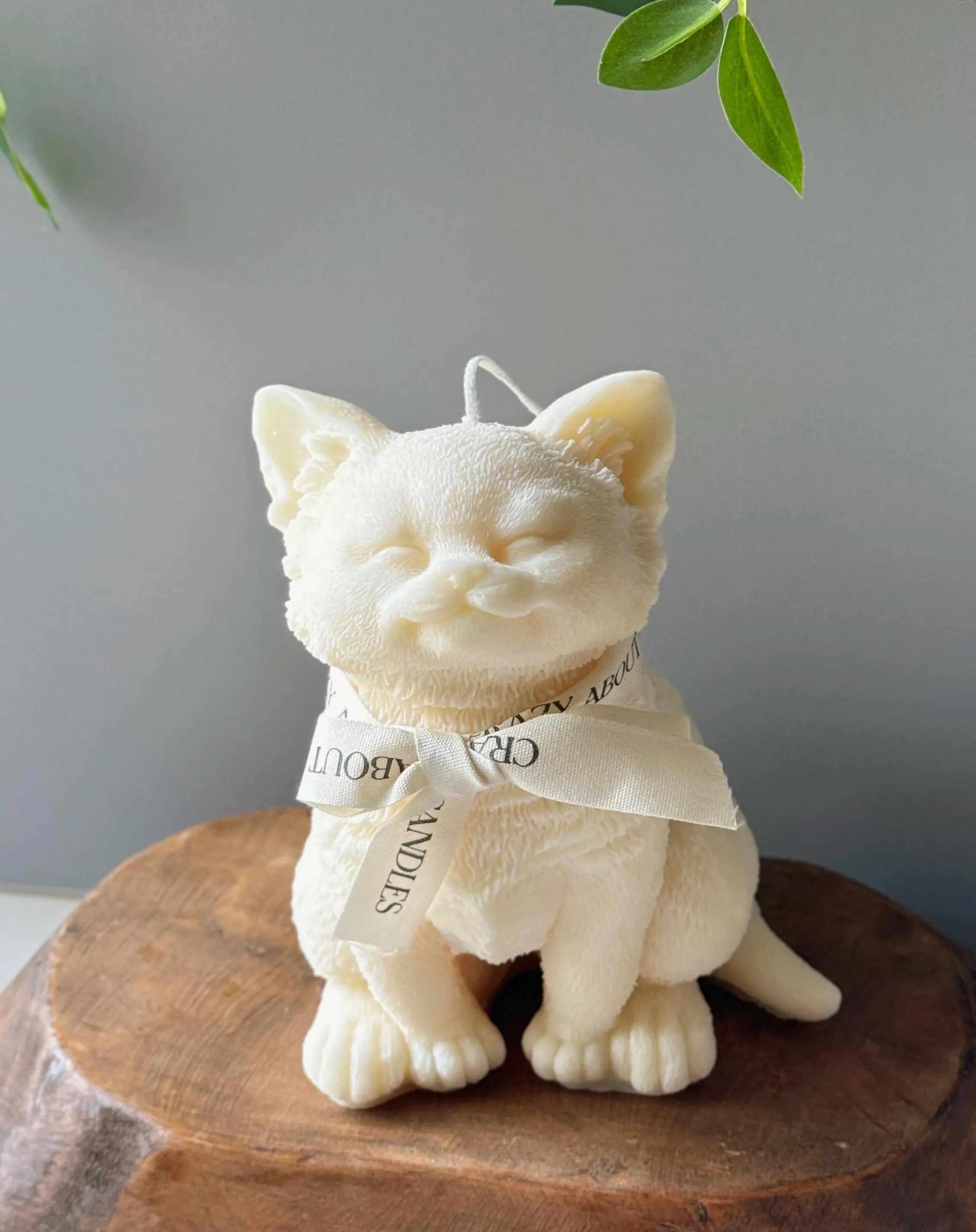 Cat Candle Large • Sculpture Soy Wax Candle • Gift Idea-0