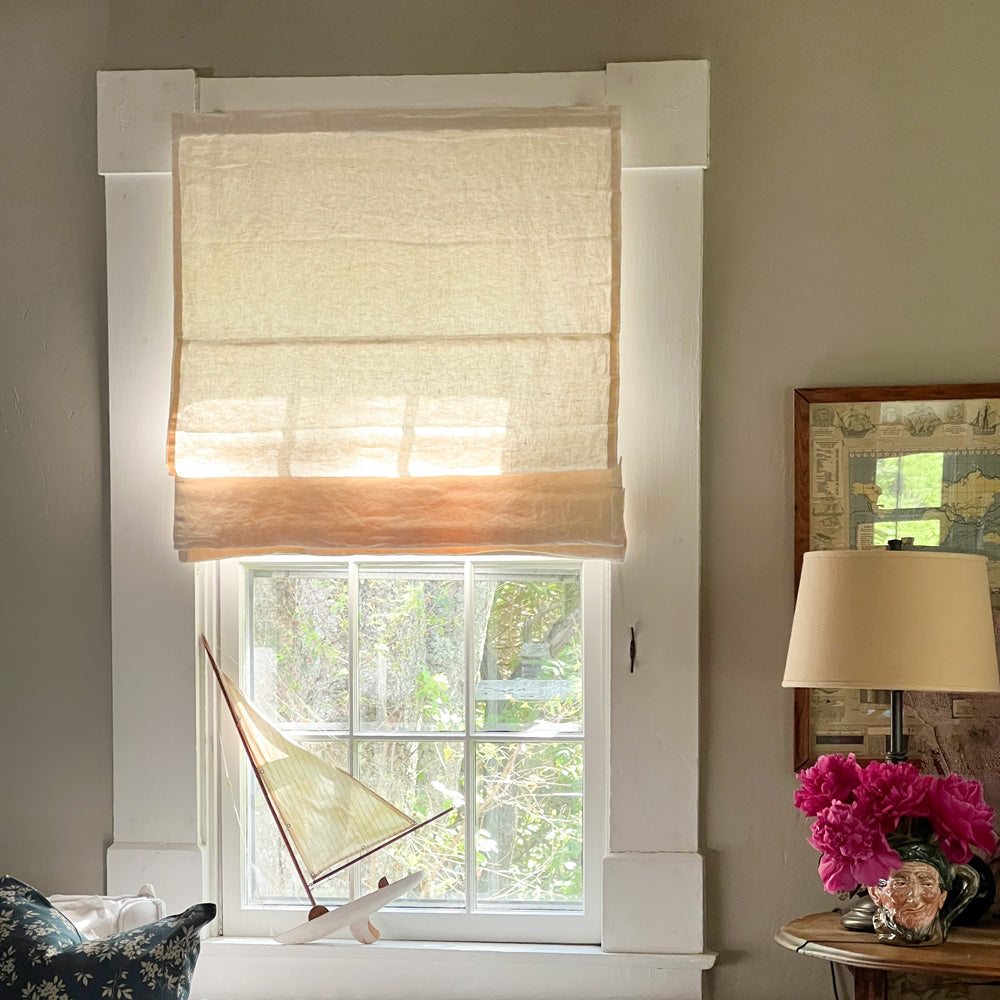 Cecilia Pure Linen Roman Shade