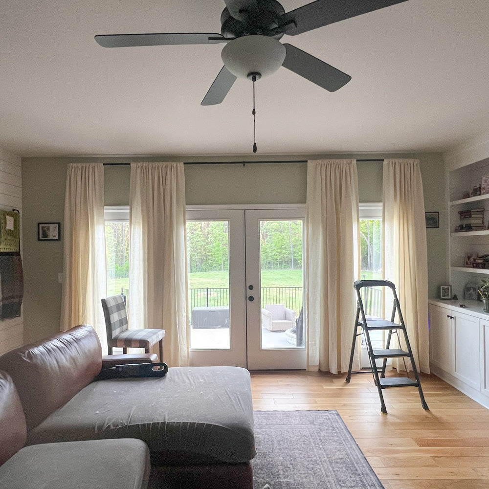Cecilia Pure Linen Sheer Curtains For Living Room