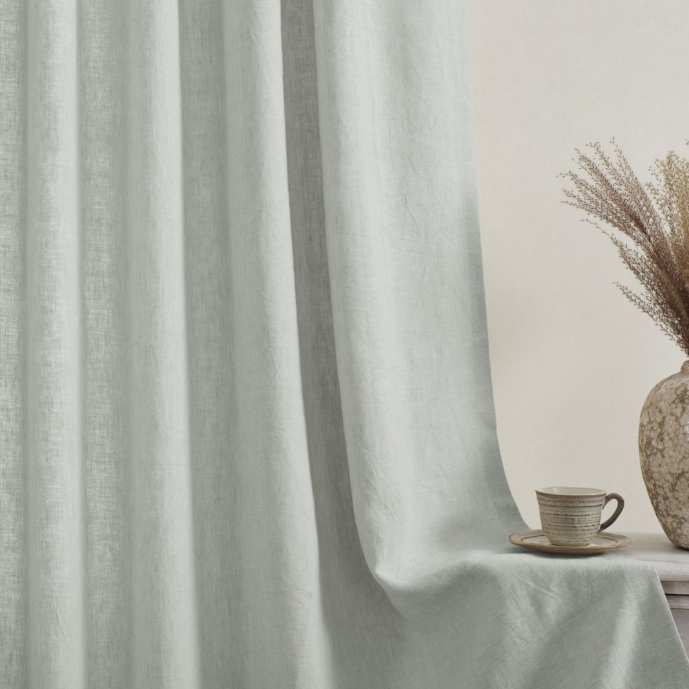 Cecilia Pure Linen Sheer Curtains For Living Room