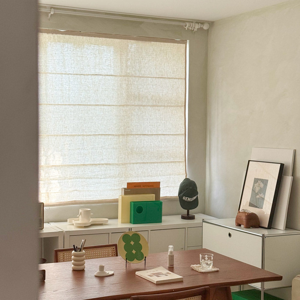 Cecilia Pure Linen Roman Shade