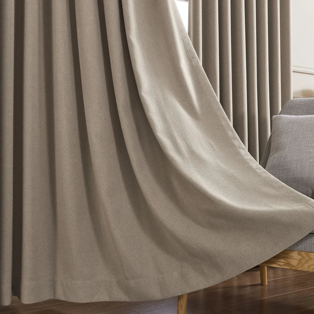 Chaska Unique Polyester Textured Curtains