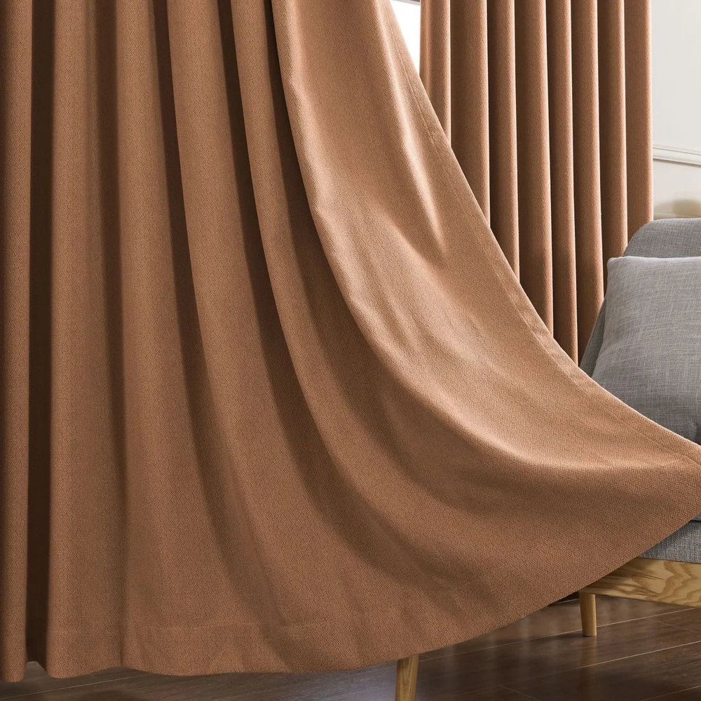 Chaska Unique Polyester Textured Curtains