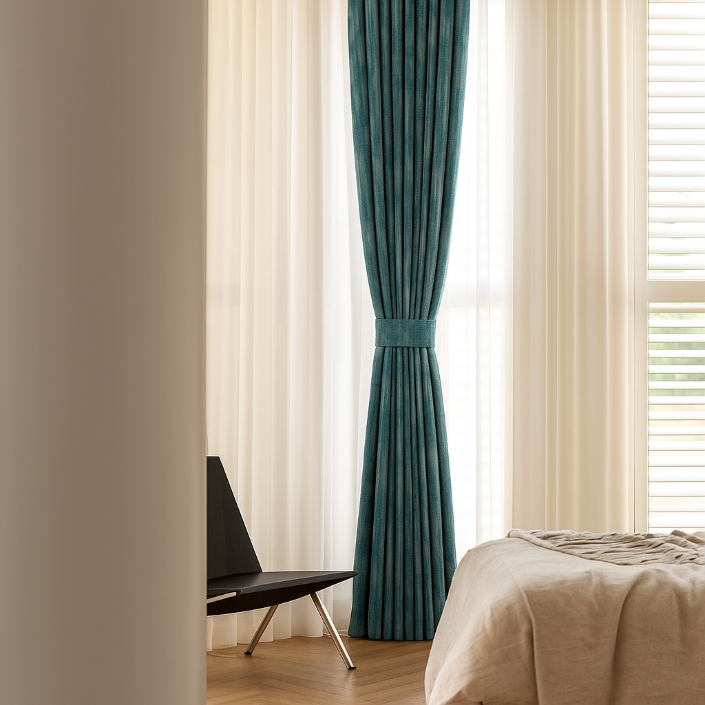 Luxury Velvet Curtains with Textured Abstract Bark Pattern – Custom Sizes – Light Filtering or 100% Blackout – 8 Colours – Rod or Track Compatible – OEKO-TEX Certified – Single or Pair-1