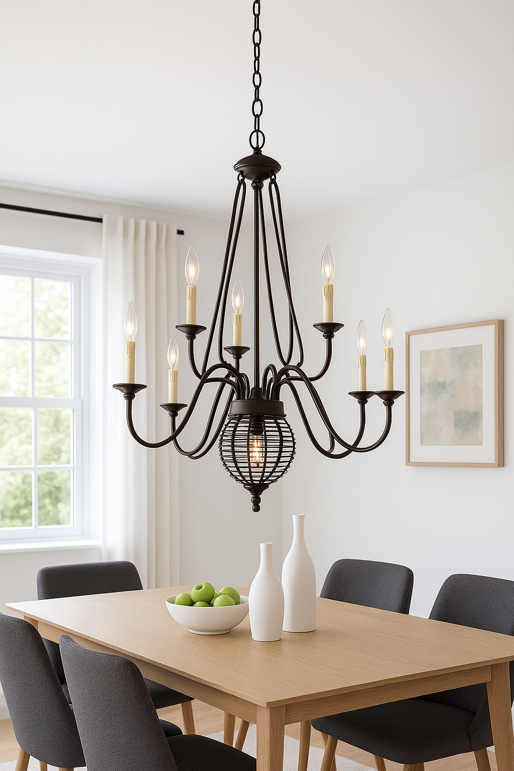 Trans Globe Lighting - French Basket -Ten Light 2-Tier Chandelier