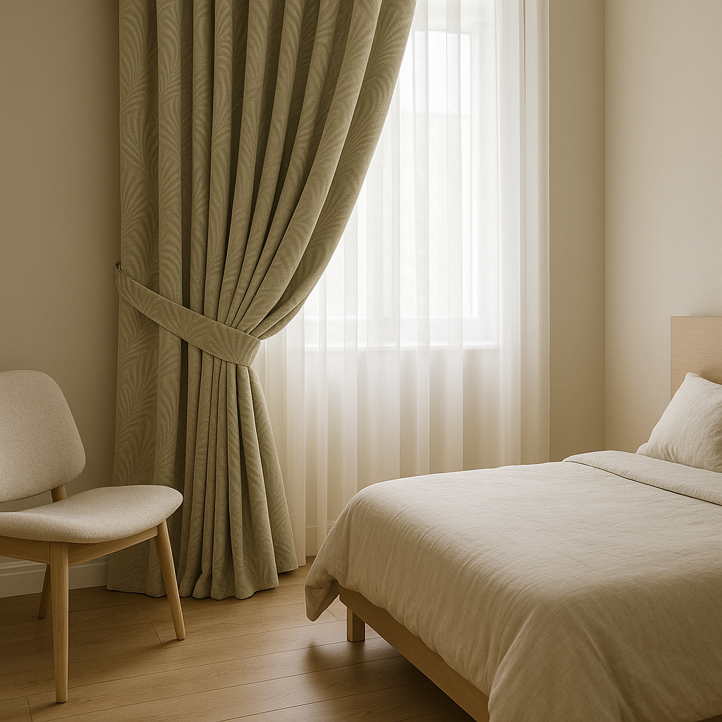 Luxury Velvet Embossed Leaf Curtains – Custom Size, Blackout or Light Filtering-2