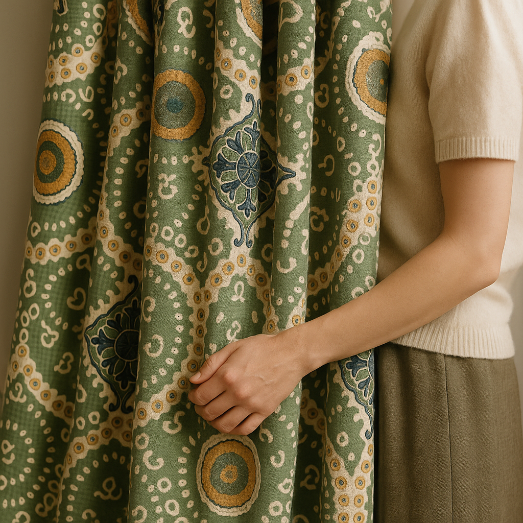 Luxury Suzani Embroidered GOTS Linen Curtains – Made-to-Measure | Blackout or Light-Filtering | Single Panel or Pair-3