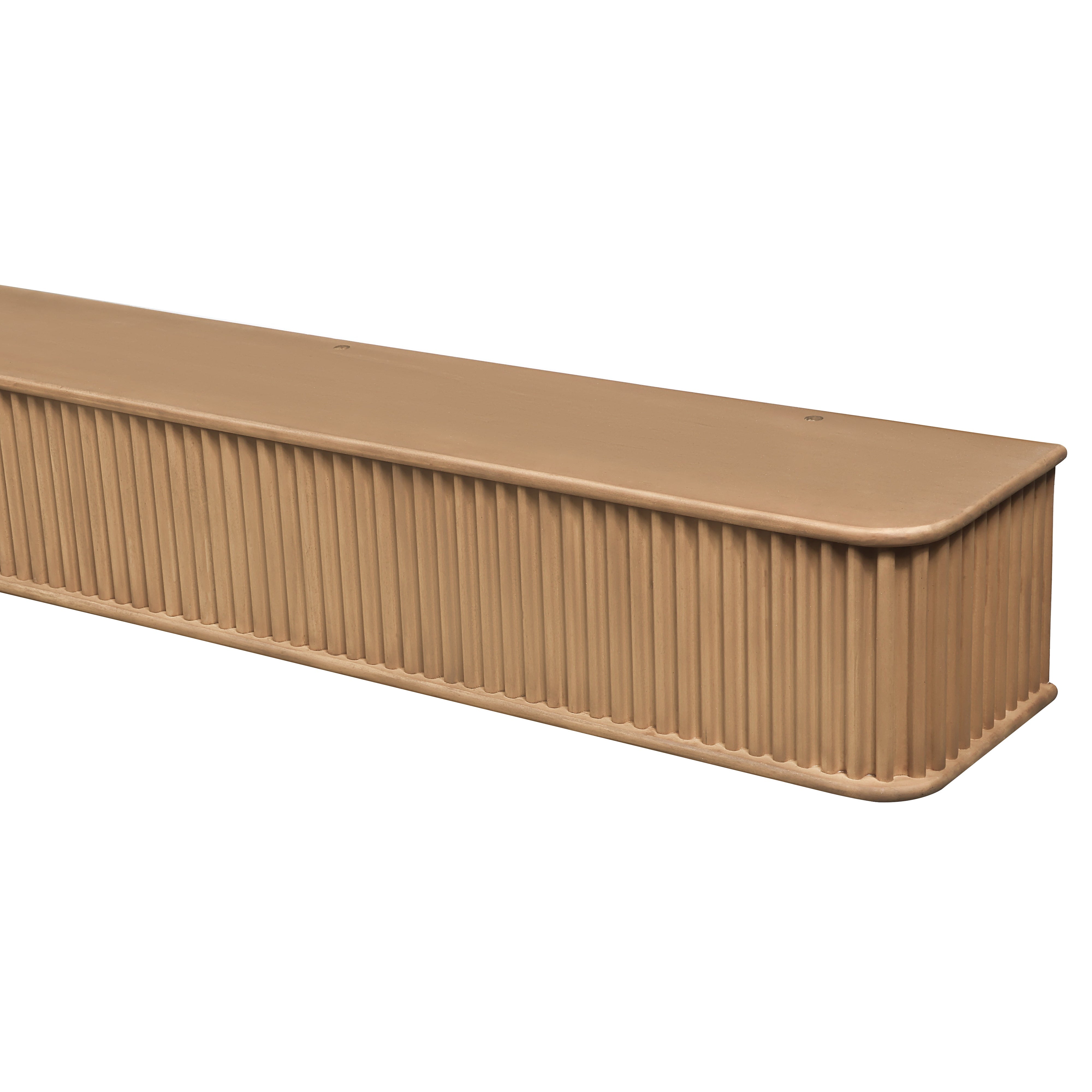 Fluted Fireplace Mantel Shelf – Real Wood