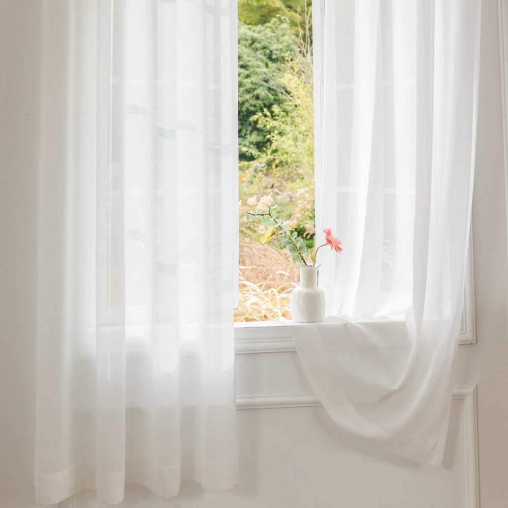 Chiara Soft Cashmere Twill Custom Sheer Curtains
