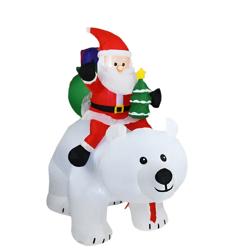 Christmas Inflatable Decoration Toy with Built-in LED Lights-0