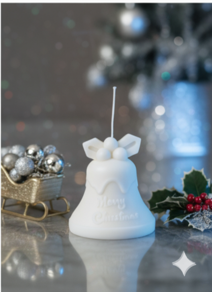 Tall Bell Christmas Candle for Elegant Holiday Décor