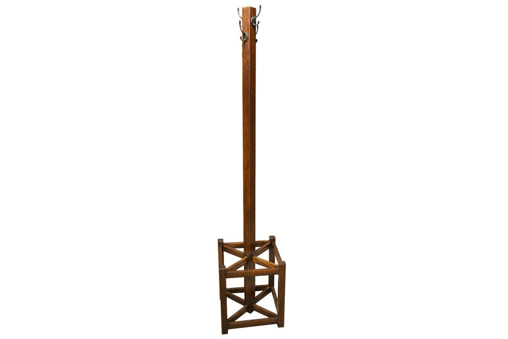 Mission Coat Rack with Umbrella Stand
