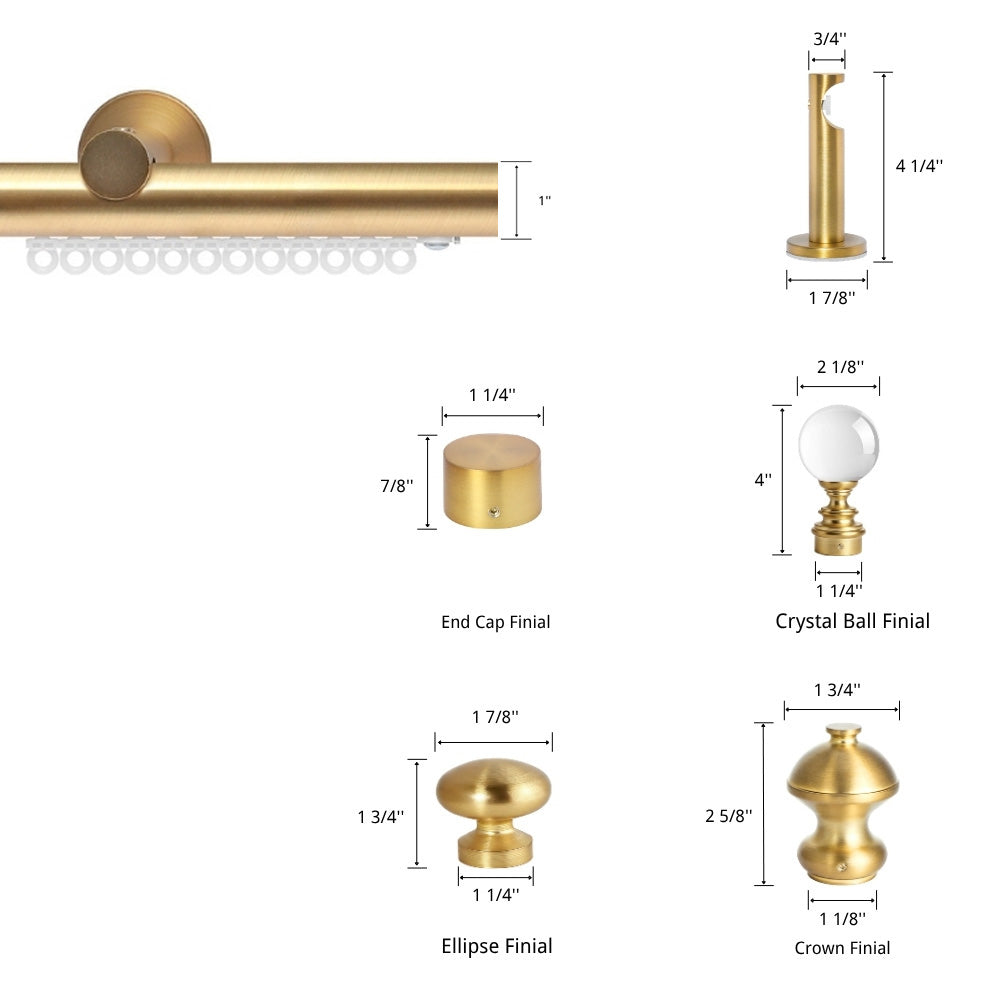 Zoe Custom Traverse Curtain Rod